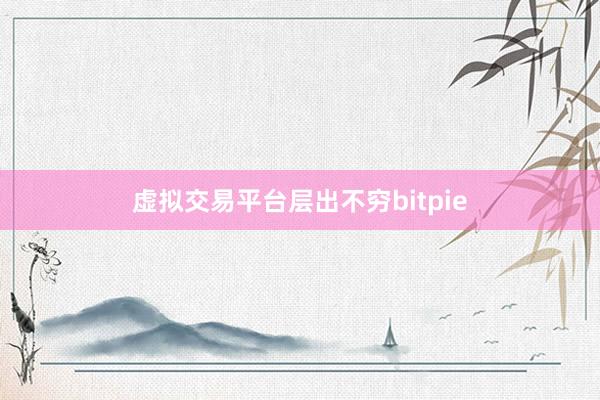 虚拟交易平台层出不穷bitpie