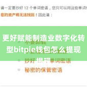 更好赋能制造业数字化转型bitpie钱包怎么提现