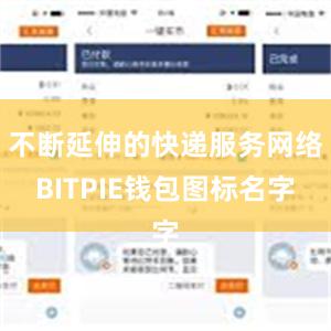 不断延伸的快递服务网络BITPIE钱包图标名字