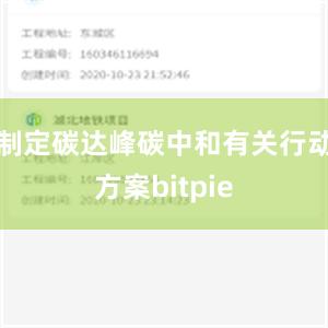 制定碳达峰碳中和有关行动方案bitpie