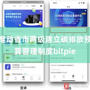 推动省市两级建立碳排放预算管理制度bitpie