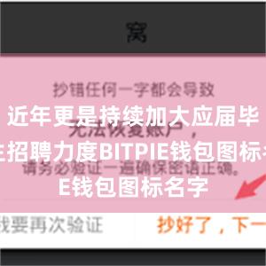 近年更是持续加大应届毕业生招聘力度BITPIE钱包图标名字